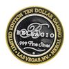 Image 1 : .999 Silver Bellagio Las Vegas Nevada $10 Casino Limited Edition Gaming Token