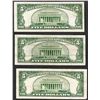 Image 2 : Lot of (3) 1934D $5 Silver Certificate Notes