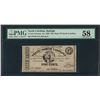 Image 1 : 1863 5 Cent State of North Carolina Obsolete Note PMG Choice About Uncirculated