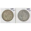 Image 1 : Lot of 1887-O & 1889-O $1 Morgan Silver Dollar Coins