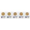 Image 2 : Lot of (5) 1900 $20 Liberty Head Double Eagle Gold Coins PCGS MS62