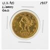 Image 1 : 1907 $10 Liberty Head Eagle Gold Coin