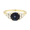 Image 2 : 14KT Yellow Gold 2.48 ctw Sapphire and Diamond Ring