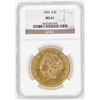Image 1 : 1895 $20 Liberty Head Double Eagle Gold Coin NGC MS61