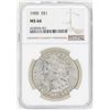 Image 1 : 1900 $1 Morgan Silver Dollar Coin NGC MS66