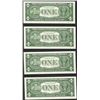 Image 2 : Lot of (4) Consecutive 1957 $1 Silver Certificate STAR Notes Uncirculated