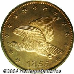 1855 P1C Flying Eagle Cent, Judd-167 Original,