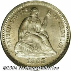 1868 H10C Half Dime, Judd-638, Pollock-710,