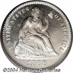 1868 H10C Half Dime, Judd-638, Pollock-710,