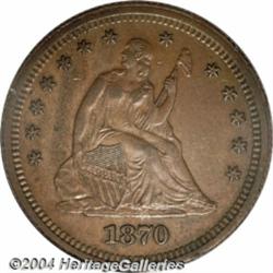 1870 25C Quarter Dollar, Judd-924,