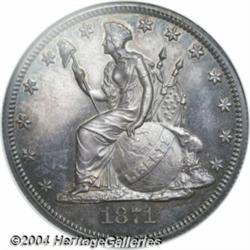 1871 50C Standard Silver Half Dollar,
