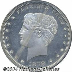 1879 S$1 Goloid Metric Dollar, Judd-1633,