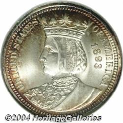 1893 25C Isabella Quarter MS67 NGC. One