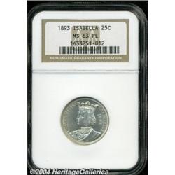 1893 25C Isabella MS63 Prooflike NGC.
