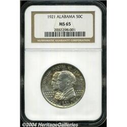 1921 50C Alabama MS65 NGC. Typically struck on