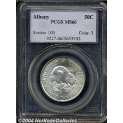 1936 50C Albany MS66 PCGS. Bright and