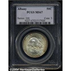 1936 50C Albany MS67 PCGS. Well struck with