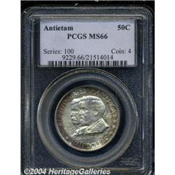 1937 50C Antietam MS66 PCGS. The obverse is