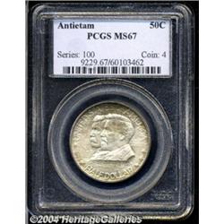 1937 50C Antietam MS67 PCGS. Superbly struck