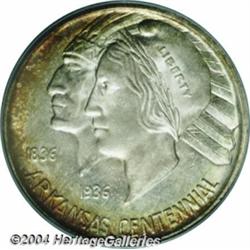 1936-D 50C Arkansas MS67 PCGS. While the