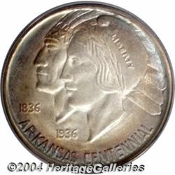 1937-D 50C Arkansas MS67 PCGS. Colorful