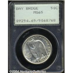 1936-S 50C Bay Bridge MS65 PCGS. Fully