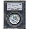 Image 1 : 1938 50C Boone MS66 PCGS. A solid white