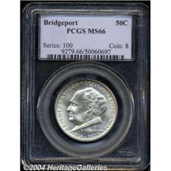1936 50C Bridgeport MS66 PCGS. Bright with