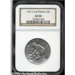 1925-S 50C California AU58 NGC. This specimen