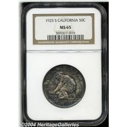 1925-S 50C California MS65 NGC. Intense