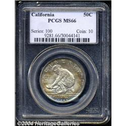 1925-S 50C California MS66 PCGS. Magnificent