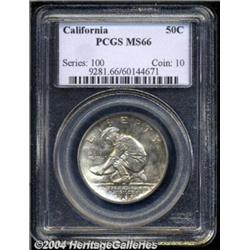 1925-S 50C California MS66 PCGS. The fully