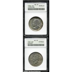 1936 50C Cleveland MS65 ANACS, lustrous and