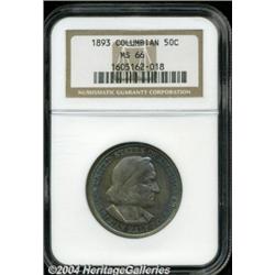 1893 50C Columbian MS66 NGC. Beautiful