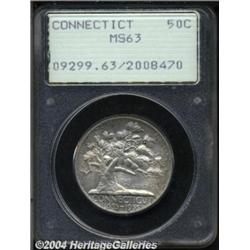 1935 50C Connecticut MS63 PCGS. Boldly struck