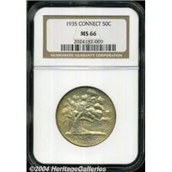 1935 50C Connecticut MS66 NGC. The peerless,