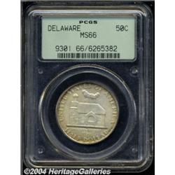 1936 50C Delaware MS66 PCGS. A ring of gold