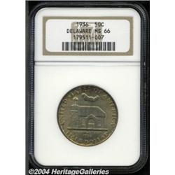 1936 50C Delaware MS66 NGC. Well defined with