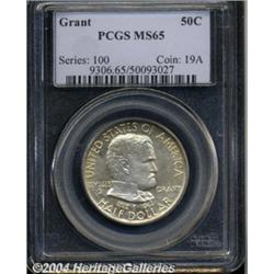 1922 50C Grant no Star MS65 PCGS. An