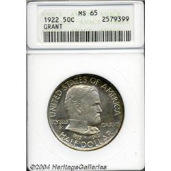 1922 50C Grant no Star MS65 ANACS. Absolutely