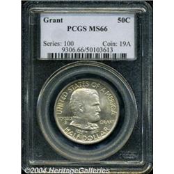 1922 50C Grant no Star MS66 PCGS. A warm blend