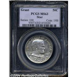1922 50C Grant with Star MS63 PCGS. The