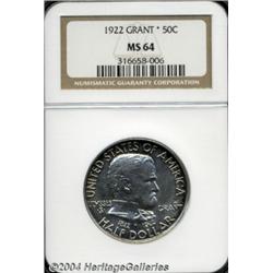 1922 50C Grant with Star MS64 NGC. White in