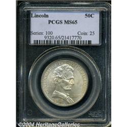 1918 50C Lincoln MS65 PCGS. An exquisitely