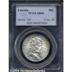1918 50C Lincoln MS66 PCGS. Highly lustrous