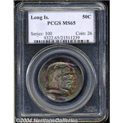 1936 50C Long Island MS65 PCGS. Incredible