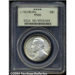 1936 50C Lynchburg MS66 PCGS. Silver-gray