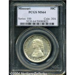 1921 50C Missouri MS64 PCGS. Bright luster