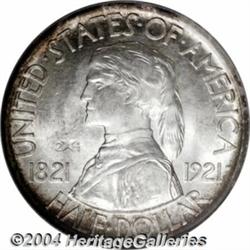 1921 50C Missouri 2x4 MS65 PCGS. Rightfully