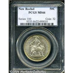 1938 50C New Rochelle MS66 PCGS. The New